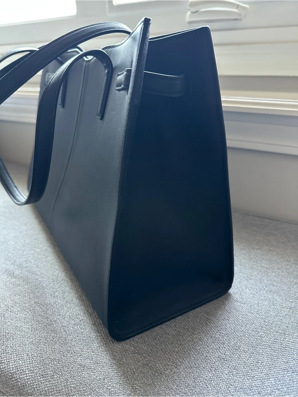 Sam Edelman Loraine Leather Box Tote Bag Purse